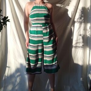 Topshop Women's Pink and Green Playsuit-romper